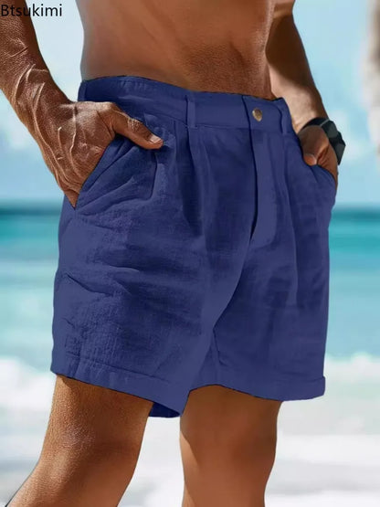 Men's Cotton Linen Shorts