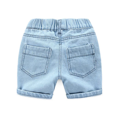 Geometric Print Cotton Shorts for Boys
