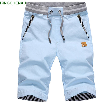 Men's Linen Cotton Casual Shorts