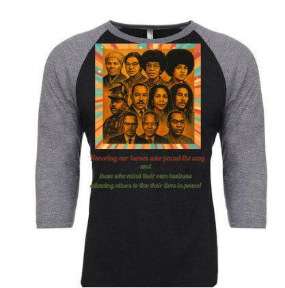 Iconic Heroes Raglan Unisex Tee
