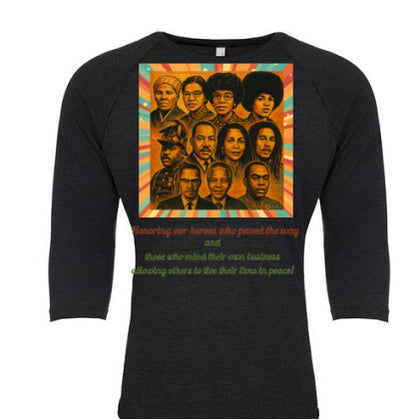Iconic Heroes Raglan Unisex Tee