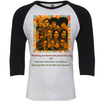 Iconic Heroes Raglan Unisex Tee