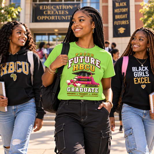 Future HBCU Graduate Youth HBCU  "Keep Rising" Tee for Girls