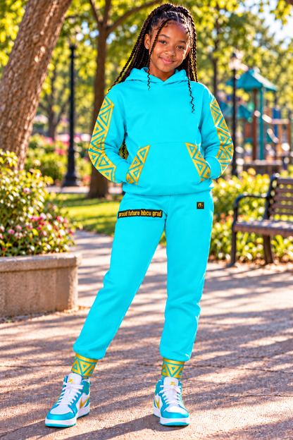 Proud Future HBCU Unisex Graffiti Joggers in Teal