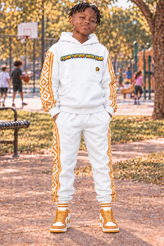 Proud Future HBCU Grad Unisex Hoodie in White