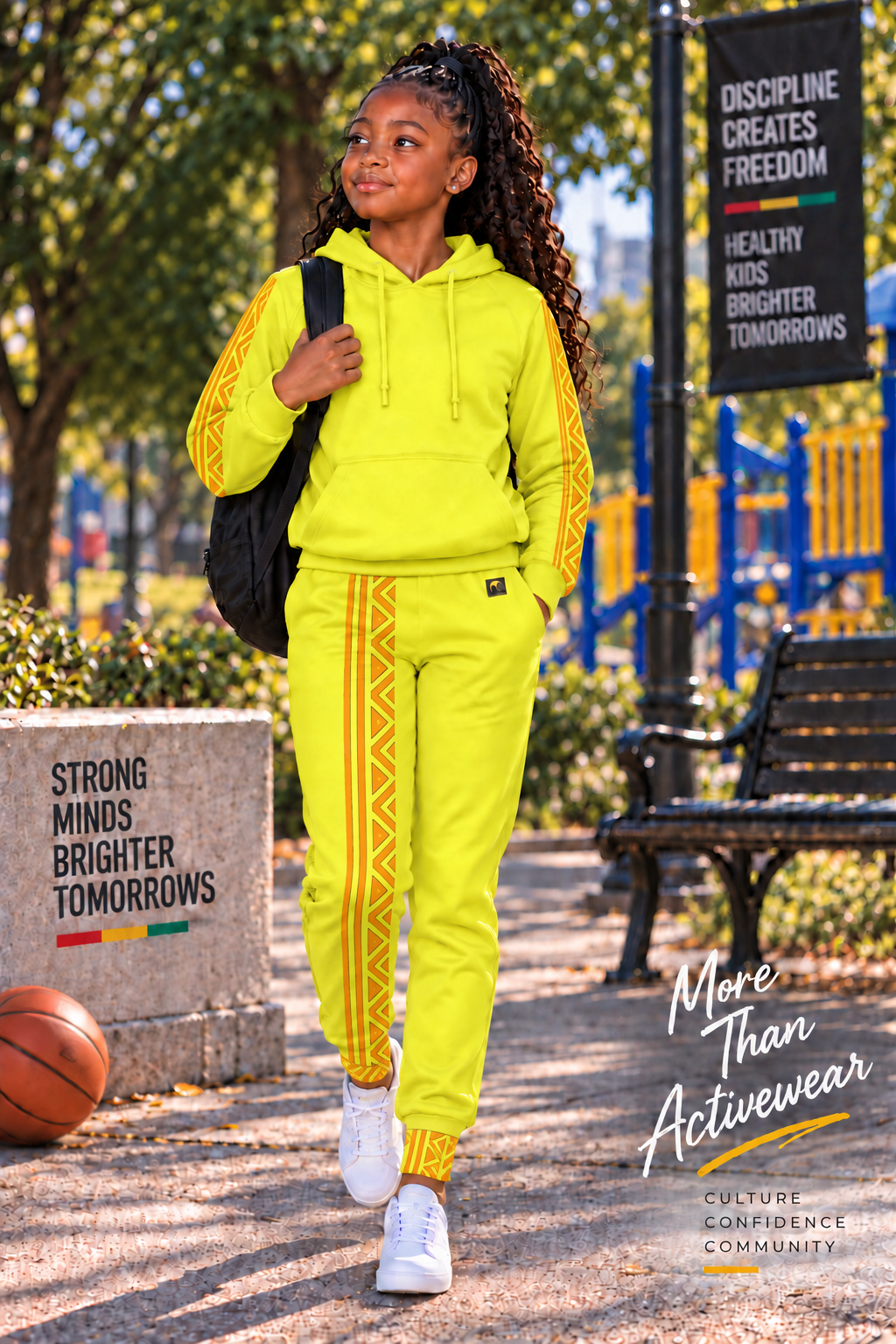 Trailblazers Unisex Joggers in Yellow