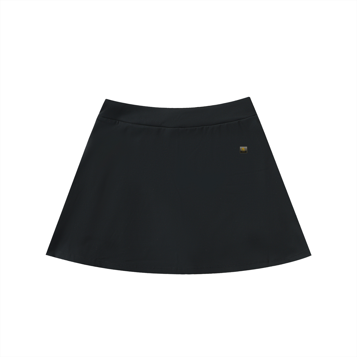Nile Gold Ankh High-Waist Pocketed A-Line Skirt