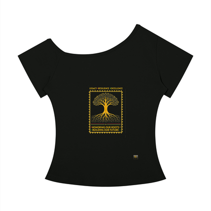 Iconic Heroes Off-the-Shoulder Tee