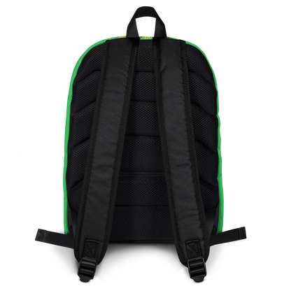 Knowledge is Power Backpack in Lime Green