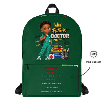 Young Gifted Black Future Doctor Backpack for Boys