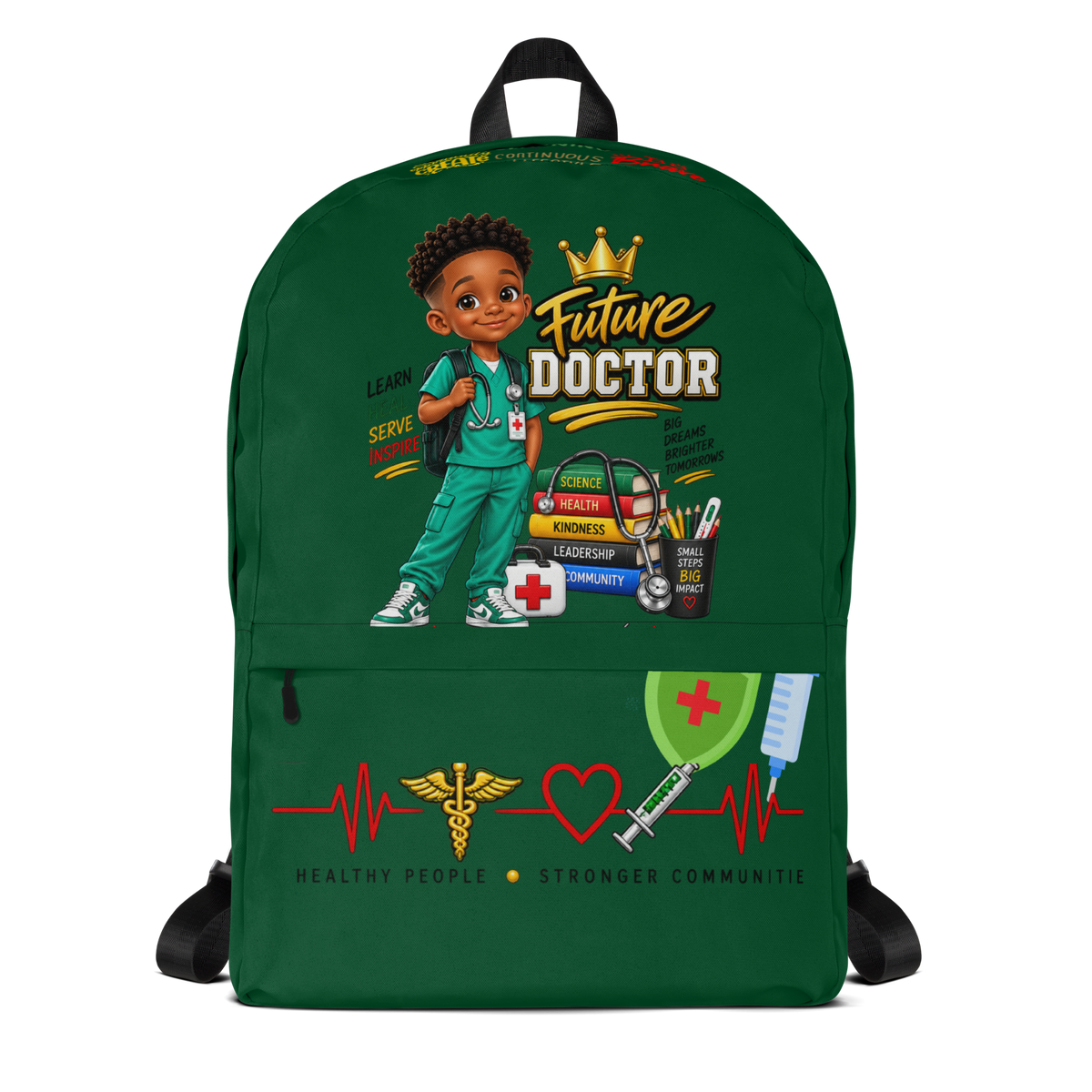 Young Gifted Black Future Doctor Backpack for Boys
