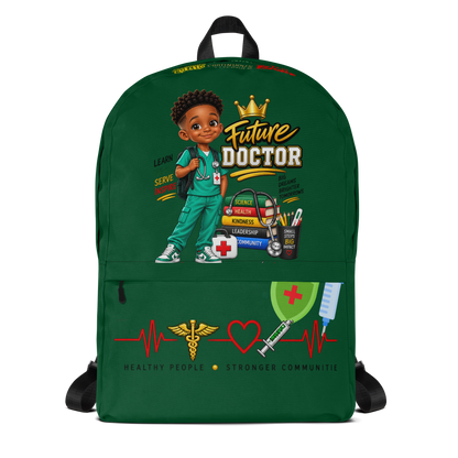 Young Gifted Black Future Doctor Backpack for Boys