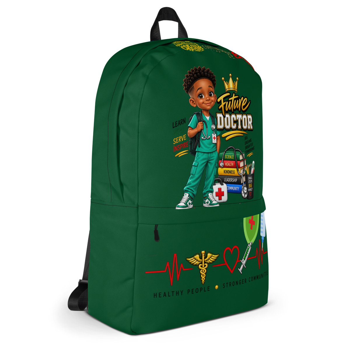 Young Gifted Black Future Doctor Backpack for Boys
