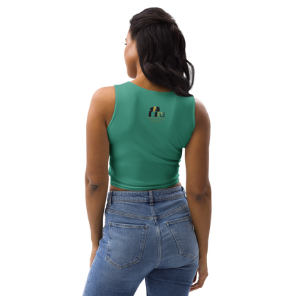 Rooted Heritage Body-Hugging Crop Top