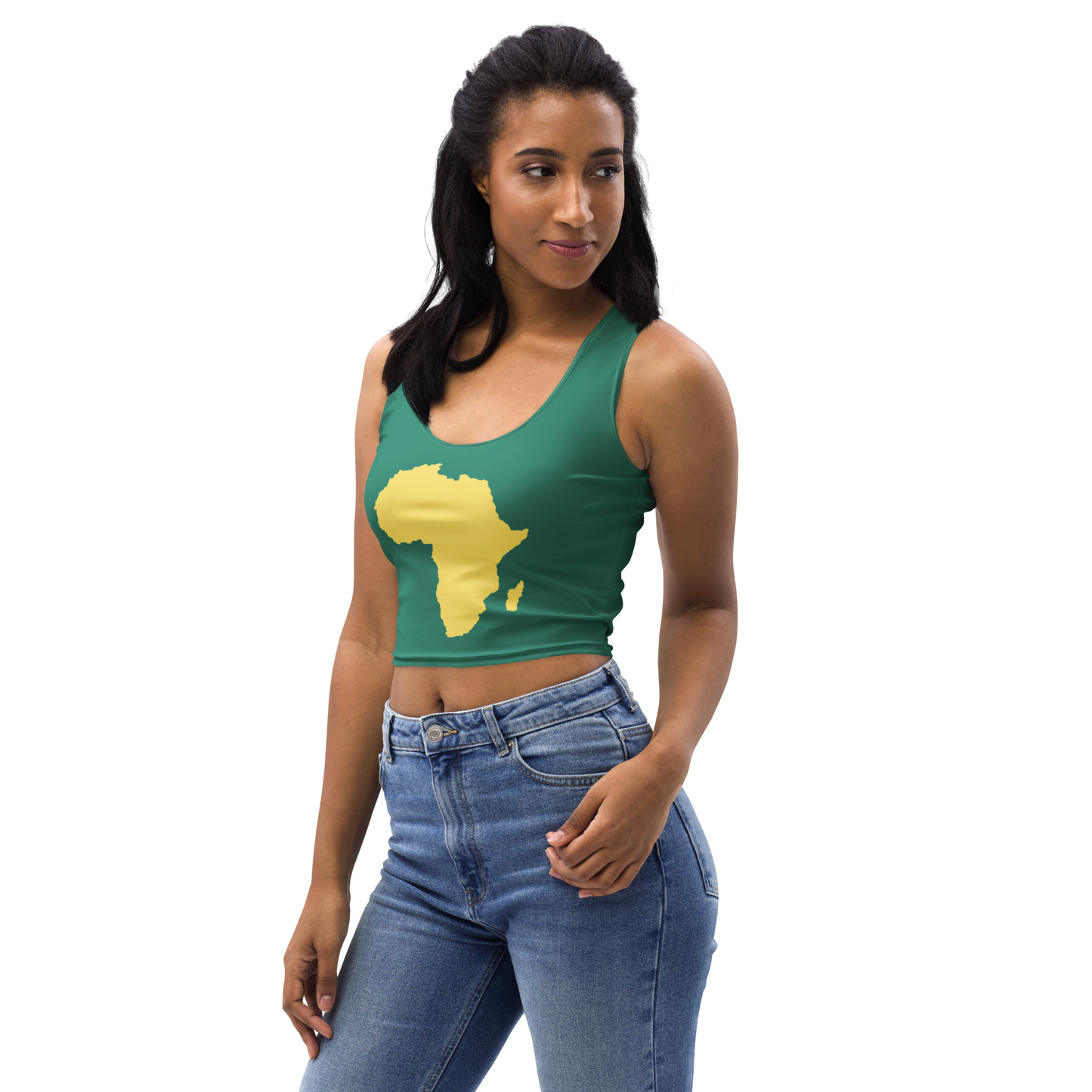 Rooted Heritage Body-Hugging Crop Top