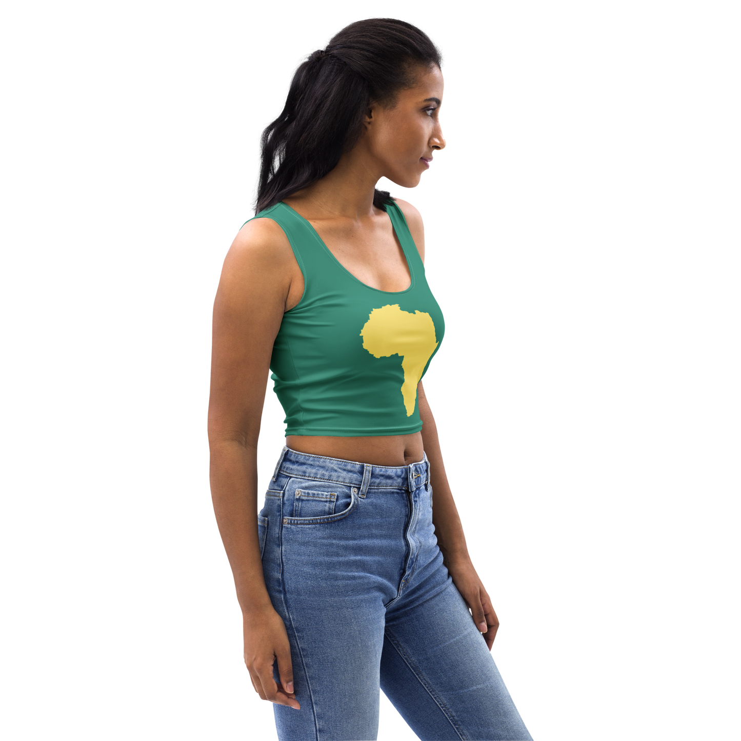 Rooted Heritage Body-Hugging Crop Top