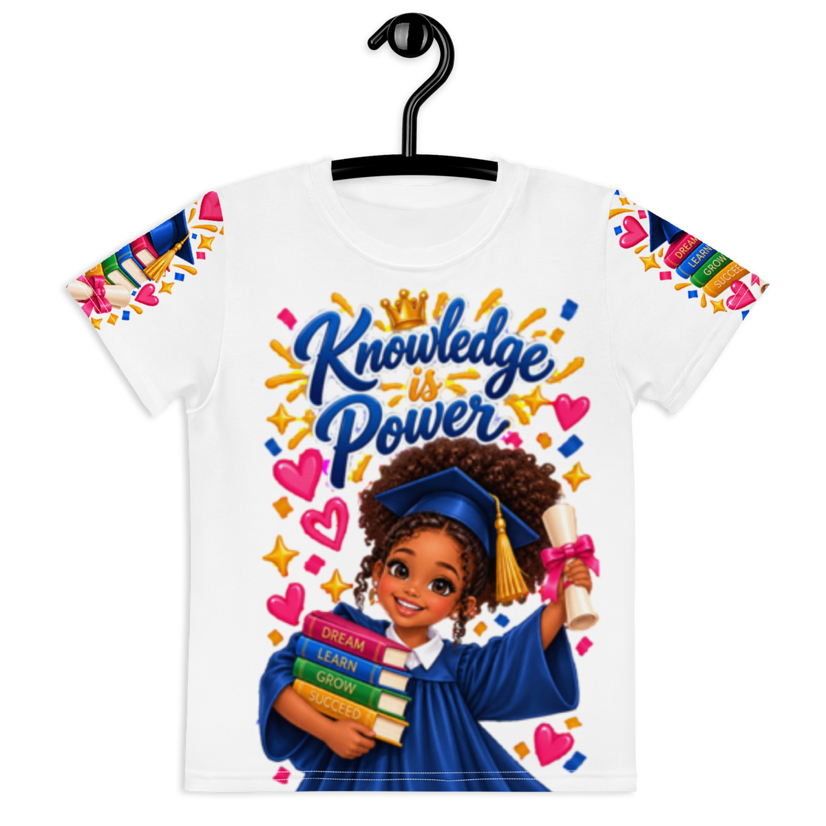 Knowledge is Power Tee for Young Girls