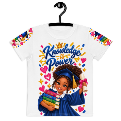 Knowledge is Power Tee for Young Girls