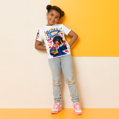 Knowledge is Power Tee for Young Girls
