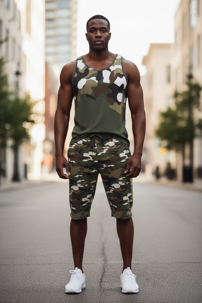 Camo All-Over Print Men's Tank Top