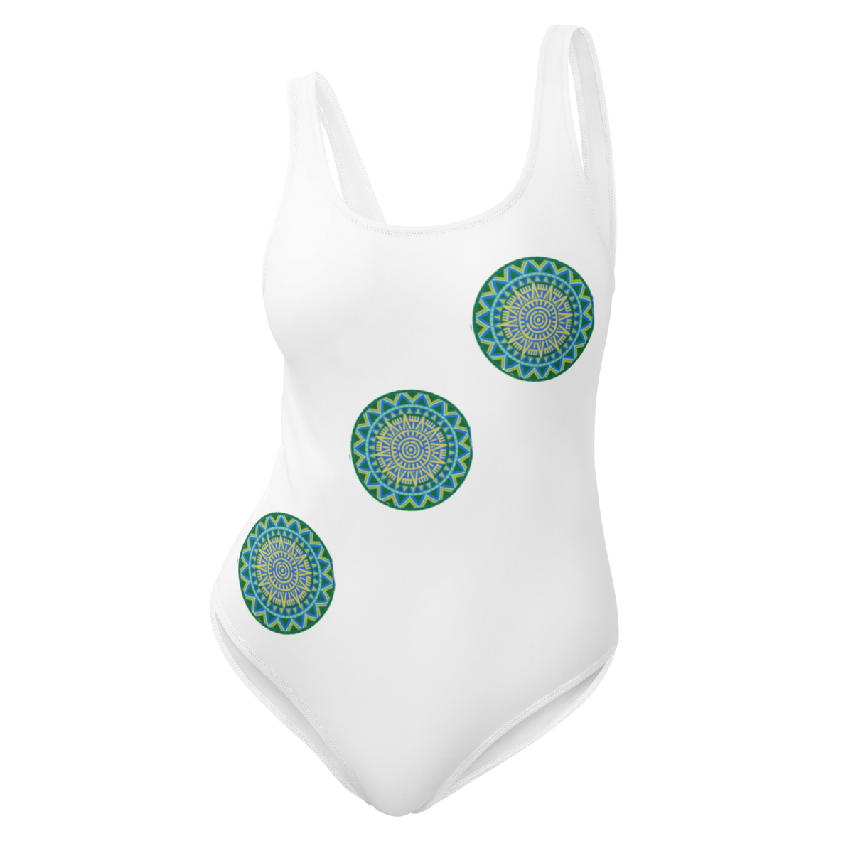 Tribal Energy Swimuit in White