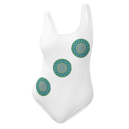Tribal Energy Swimuit in White