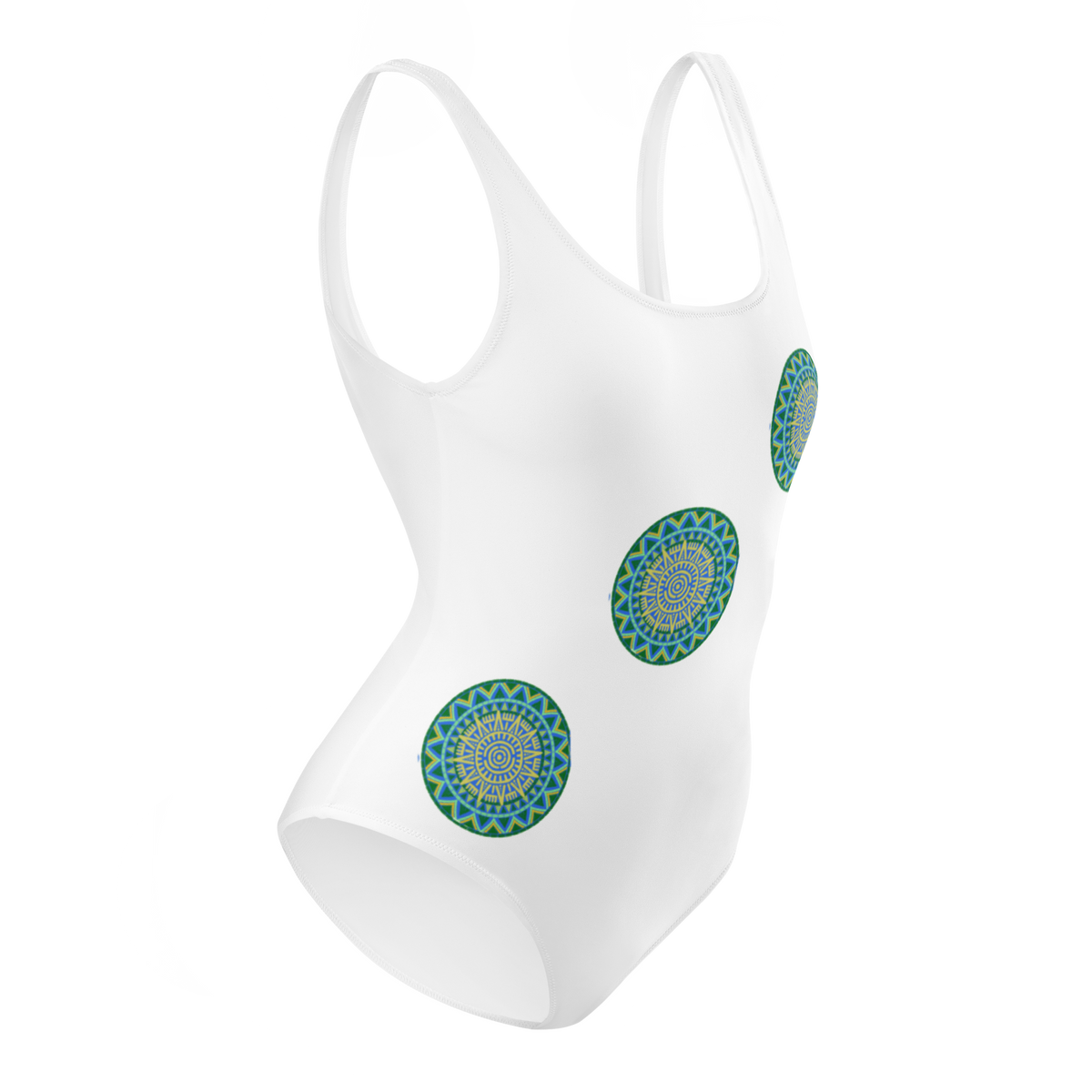 Tribal Energy Swimuit in White