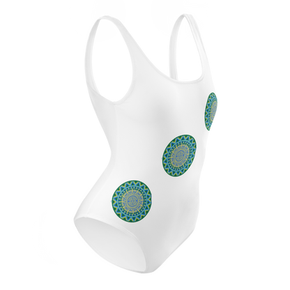 Tribal Energy Swimuit in White