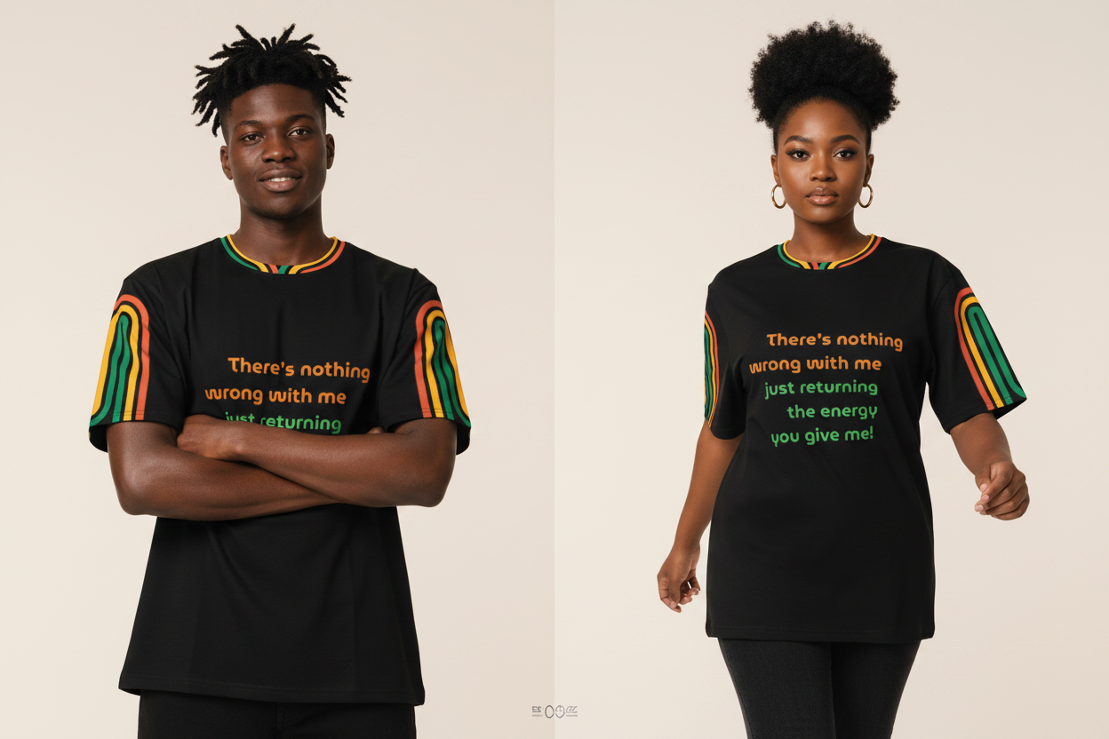 Same Energy Adult Unisex  Retro Stripe Tee