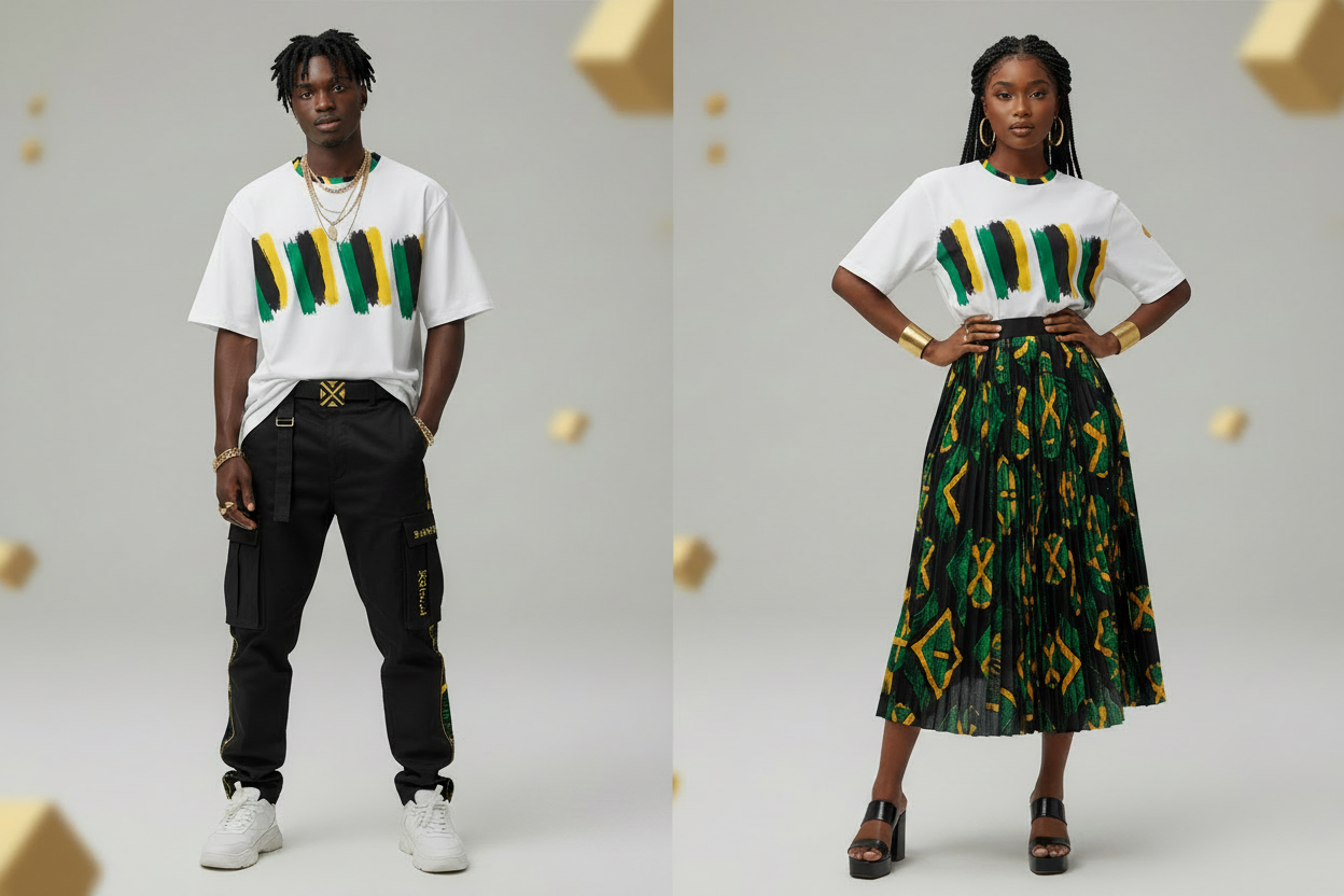 Jamaican Vibes Unisex Oversized Tee