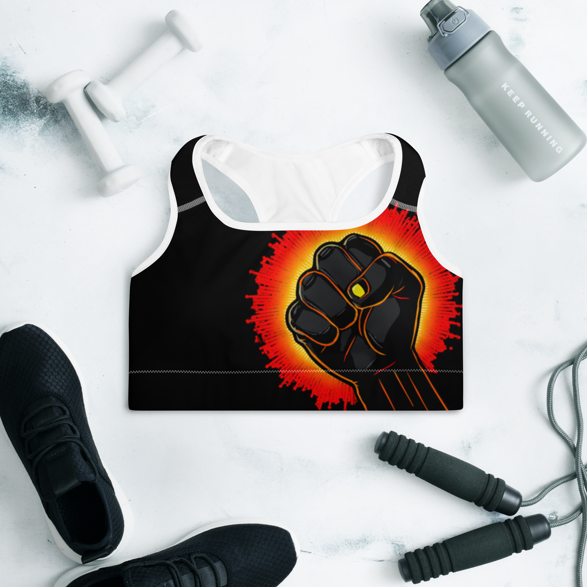 Rise and Resist Sports Bra
