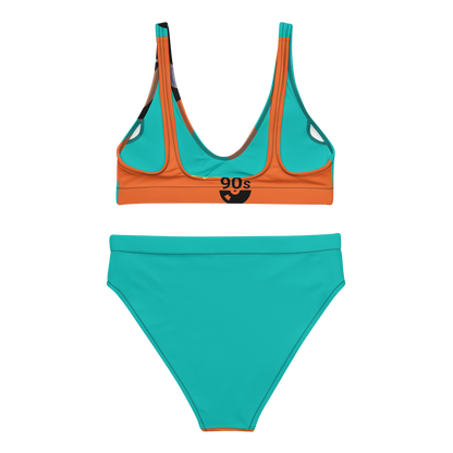 Golden Age Hip Hop High-Waisted Bikini Set