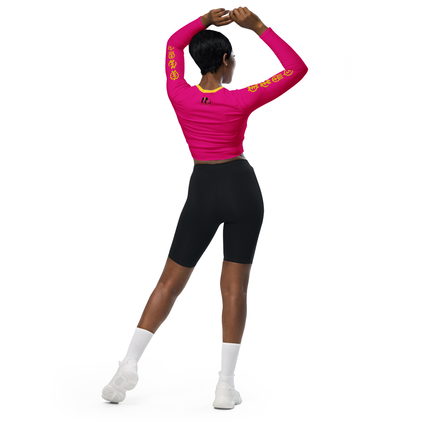 Check The Vibe Recycled Long Sleeve Crop Top For Women