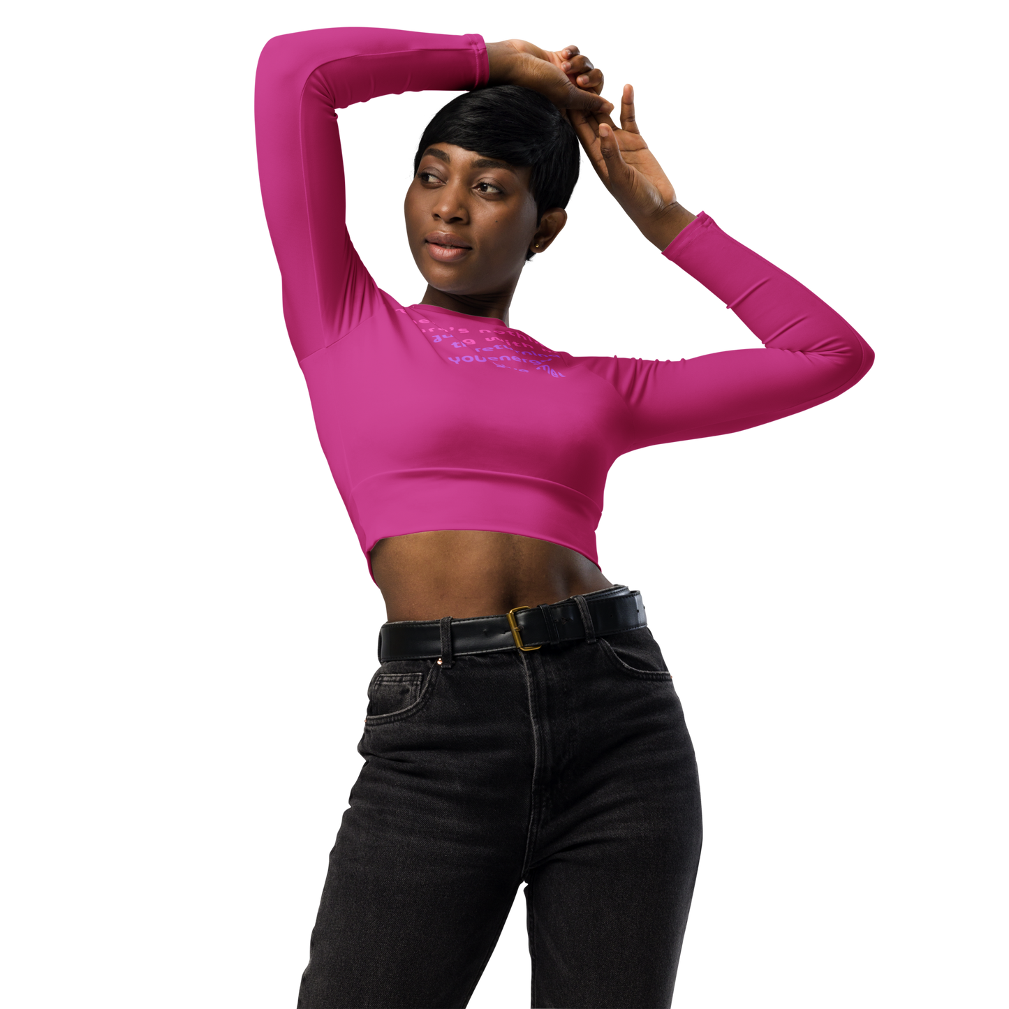 Matching Energy Recycled Long Sleeve Crop Top