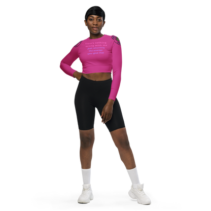 Matching Energy Recycled Long Sleeve Crop Top