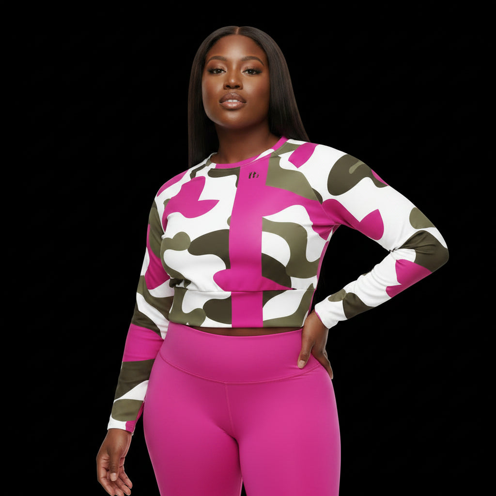Luxe Camo Performance Crop for Females