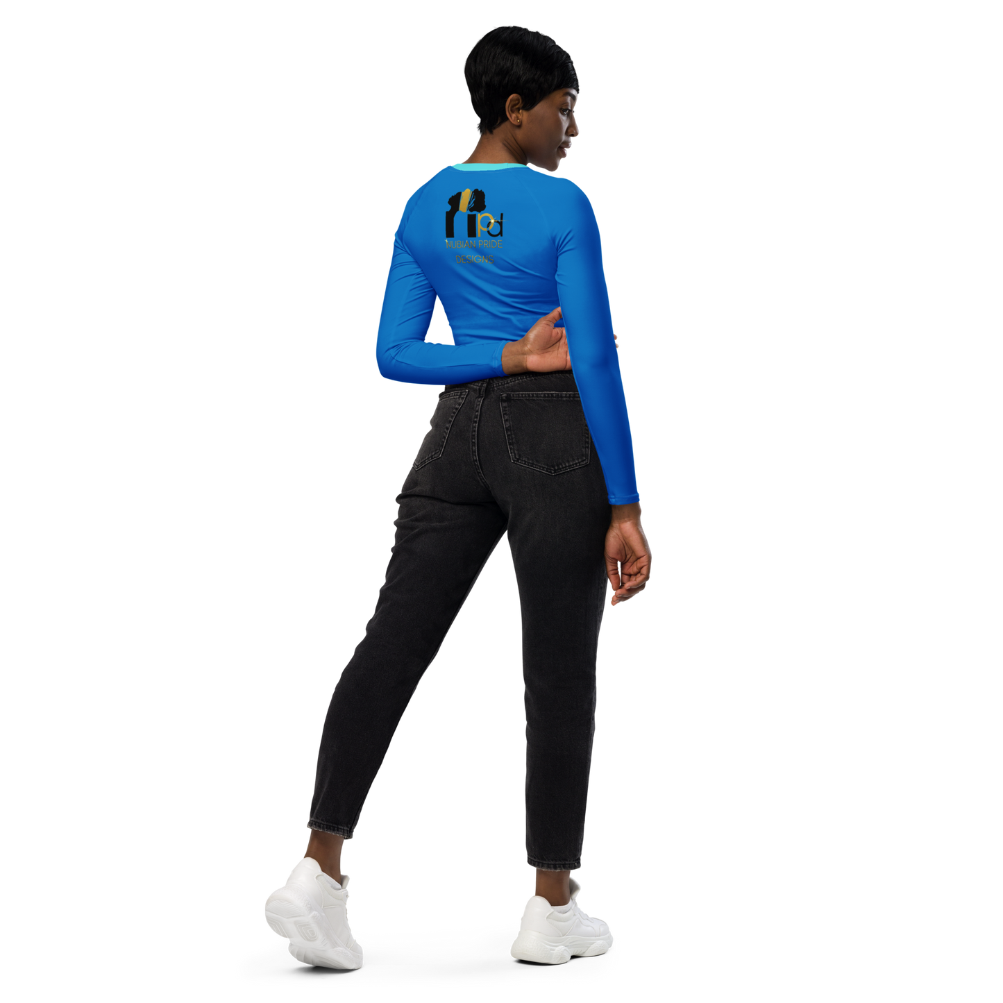 Check The Vibe Recycled Long Sleeve Crop Top For Women