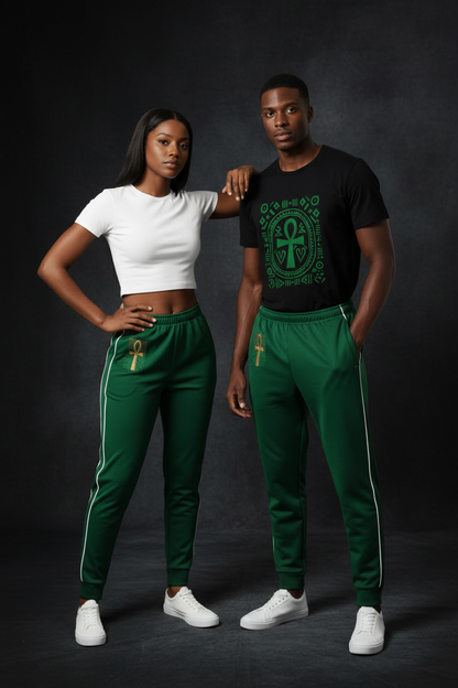 Eternal Wisdom Gold Ankh Unisex Joggers