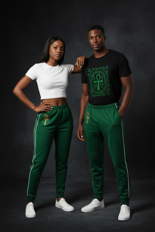 Eternal Wisdom Gold Ankh Unisex Joggers
