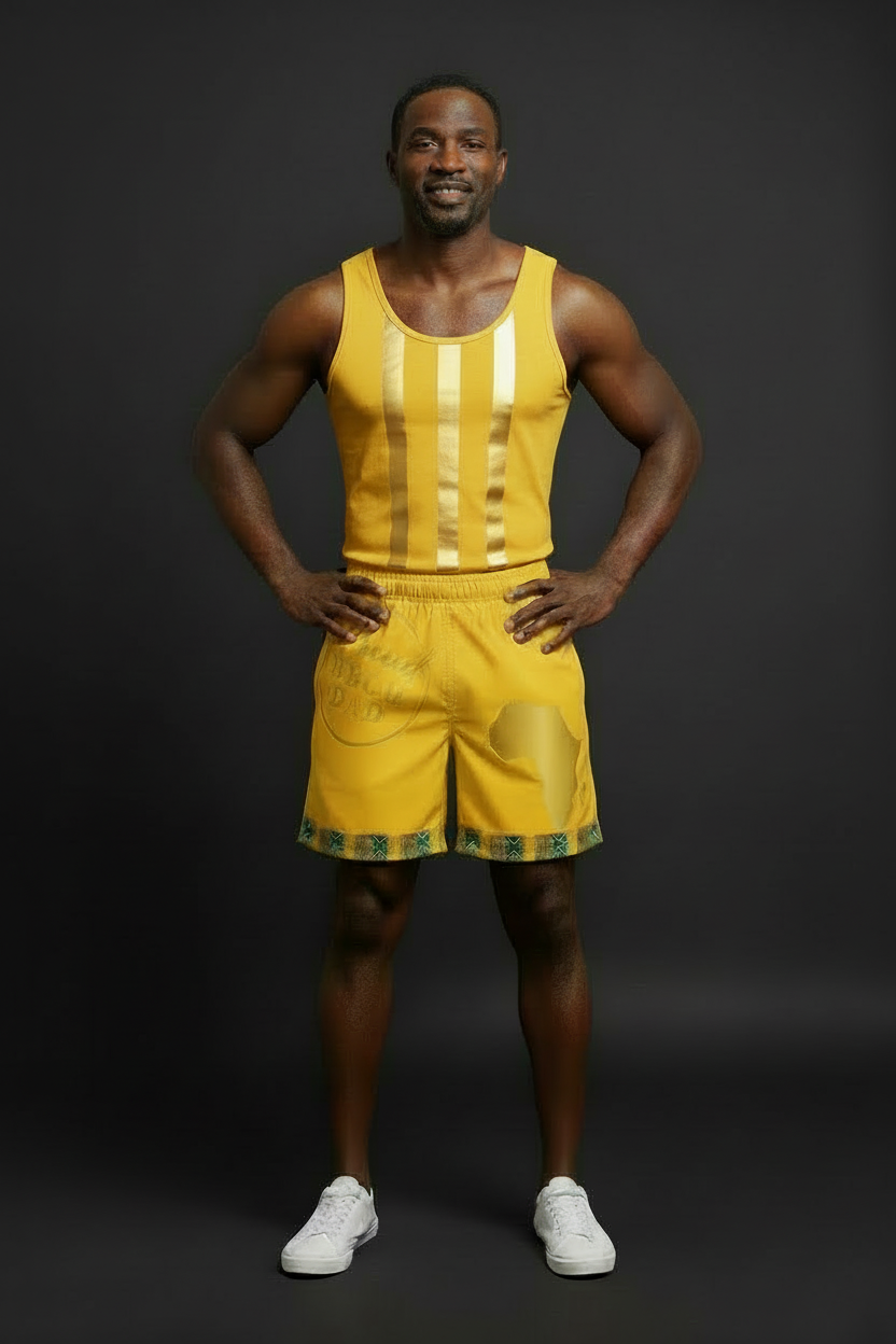 Proud HBCU Dad Recycled Swim Trunks