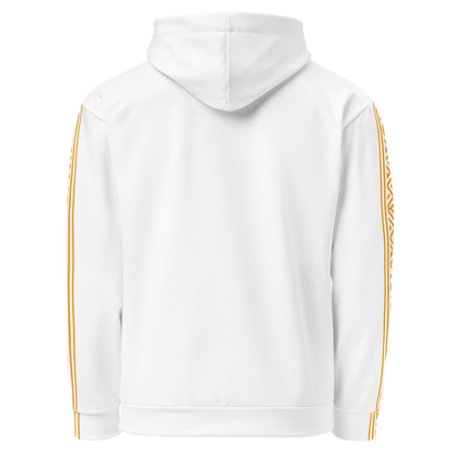Nubian Pride Tribal Youth Unisex Hoodie in White