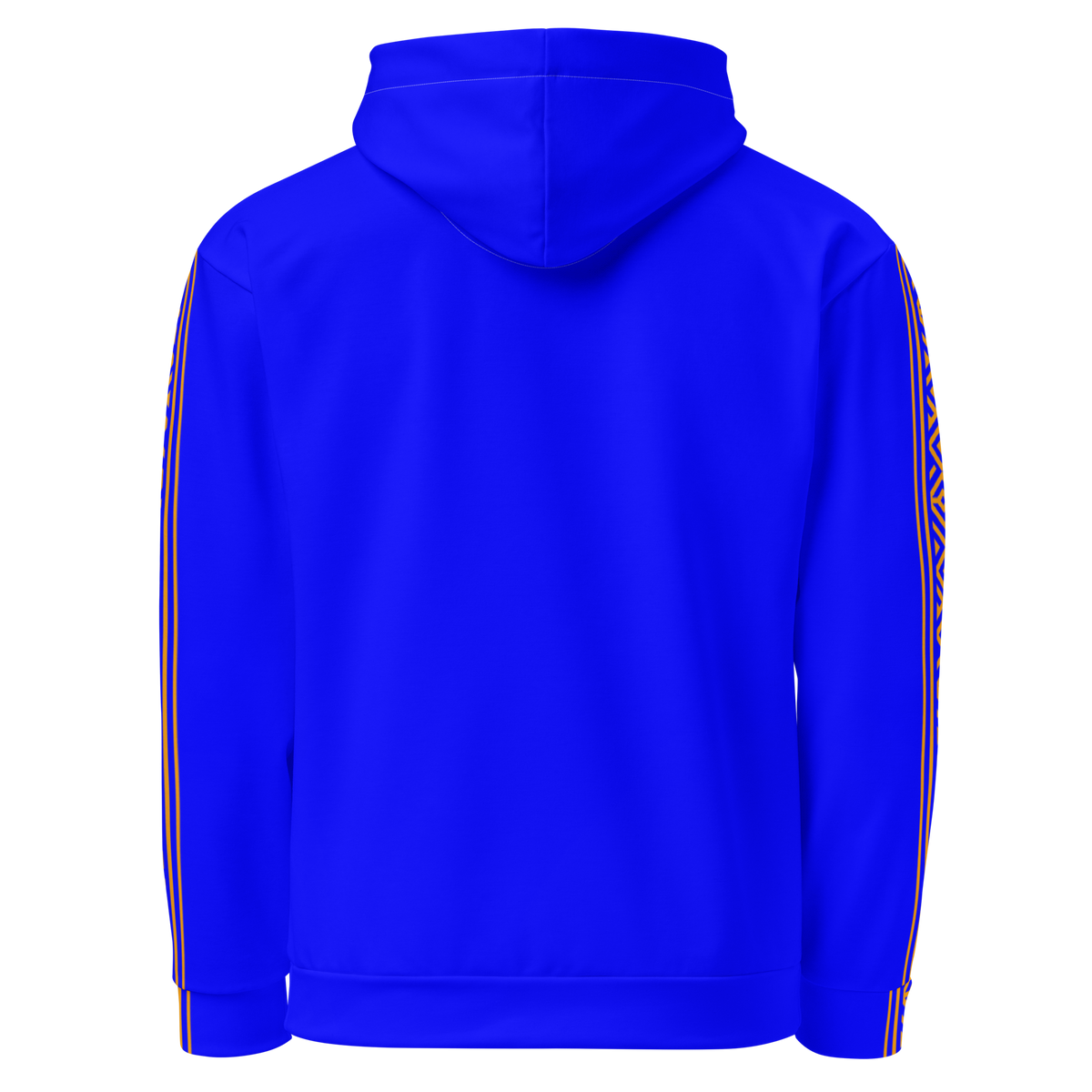 Nubian Pride Tribal Youth Unisex Hoodie in Neon Blue