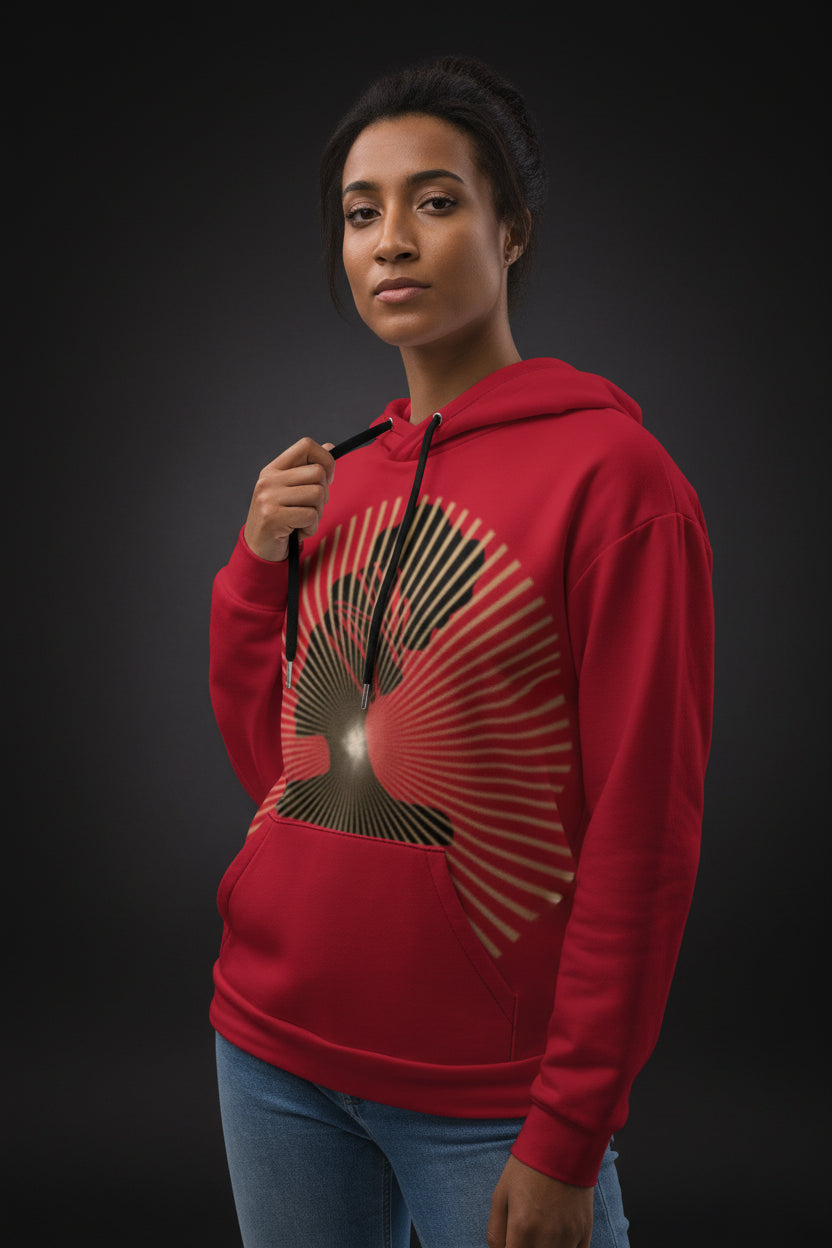 Afrocentric Radiance Hoodie for Women