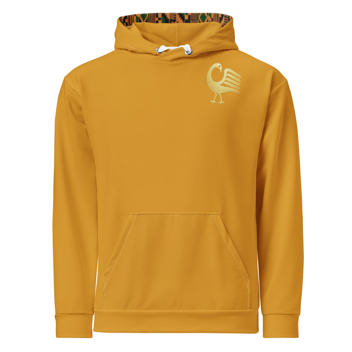 Bold & Rooted Unisex Hoodie in Mustard