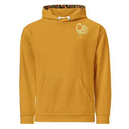 Bold & Rooted Unisex Hoodie in Mustard