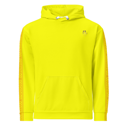 Nubian Pride Tribal Youth Unisex Hoodie in Yellow