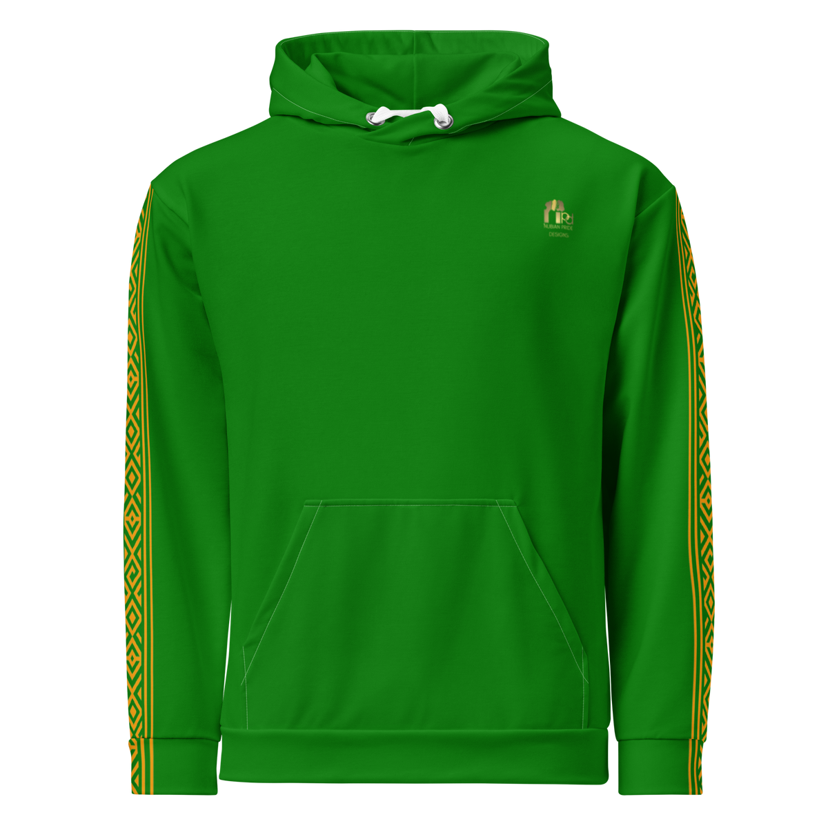 Nubian Pride Tribal Youth Unisex Hoodie in Green