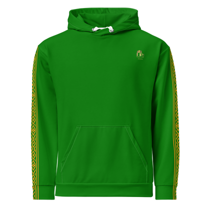 Nubian Pride Tribal Youth Unisex Hoodie in Green