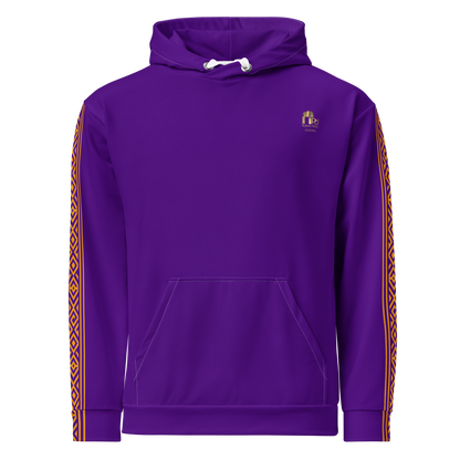 Nubian Pride Tribal Youth Unisex Hoodie in Purple