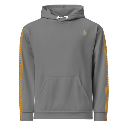 Nubian Pride Tribal Youth Unisex Hoodie in Grey